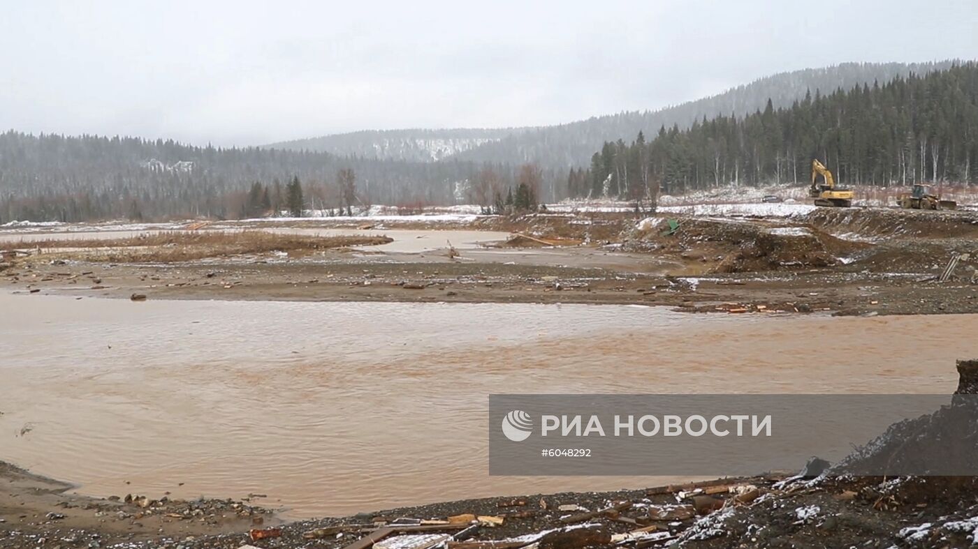 Прорыв дамбы в Красноярском крае