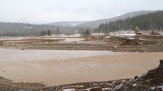 Прорыв дамбы в Красноярском крае