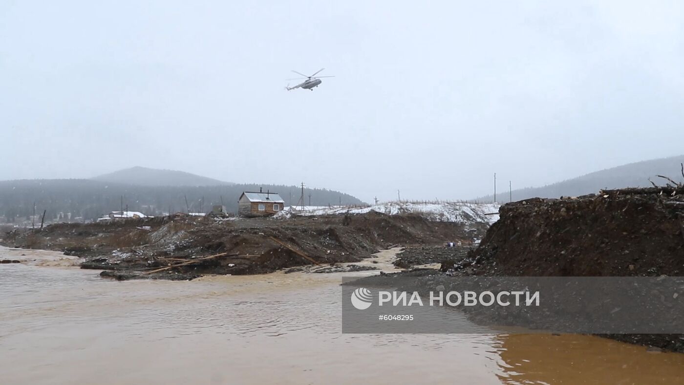 Прорыв дамбы в Красноярском крае