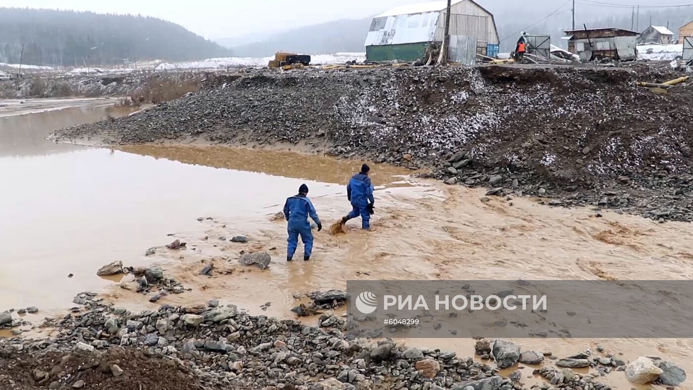 Прорыв дамбы в Красноярском крае