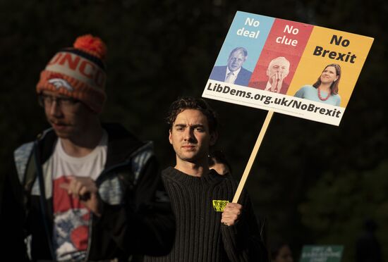 Акция против Brexit в Лондоне