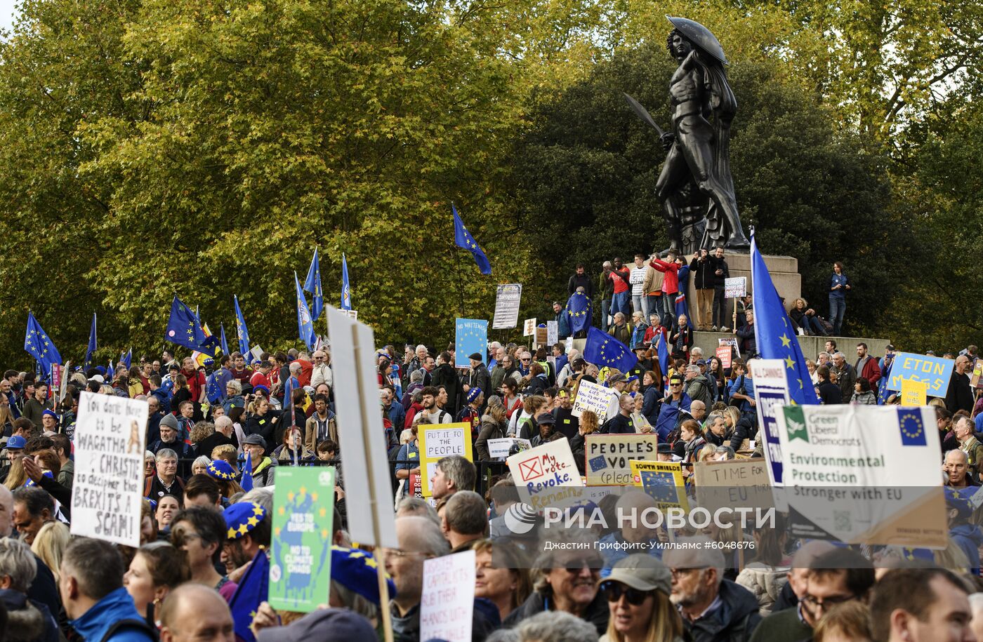 Акция против Brexit в Лондоне