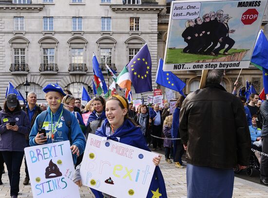 Акция против Brexit в Лондоне