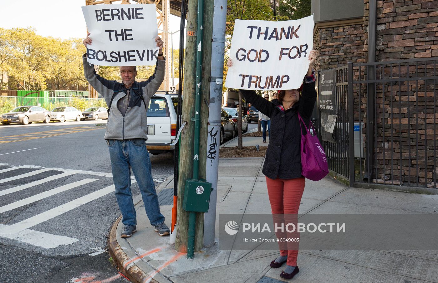 Выступление кандидата в президенты США Б. Сандерса