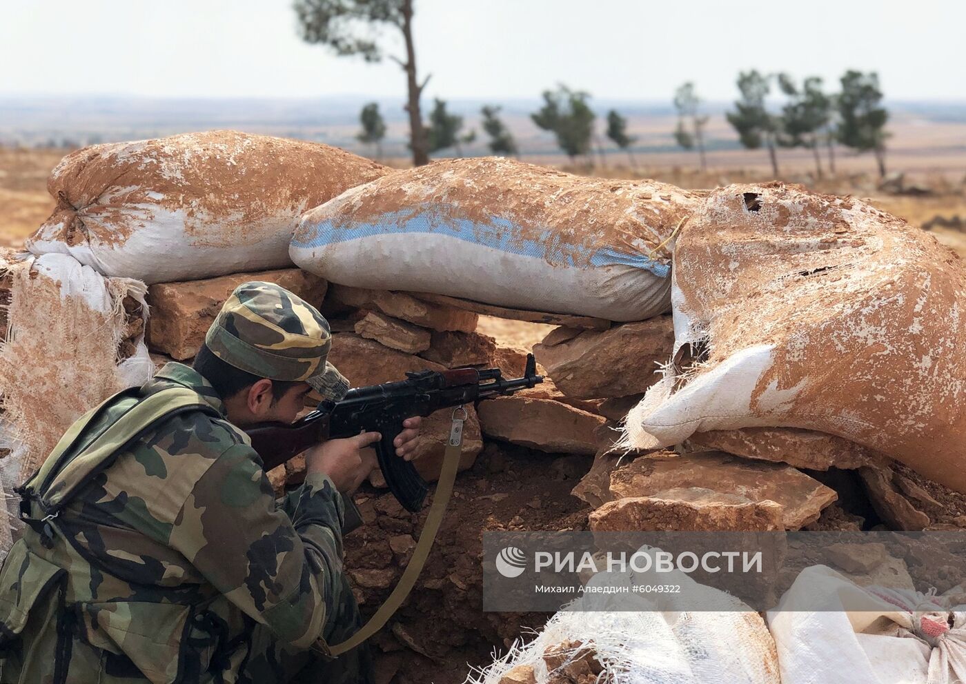 Линия обороны на северо-западе района Манбидж в Сирии