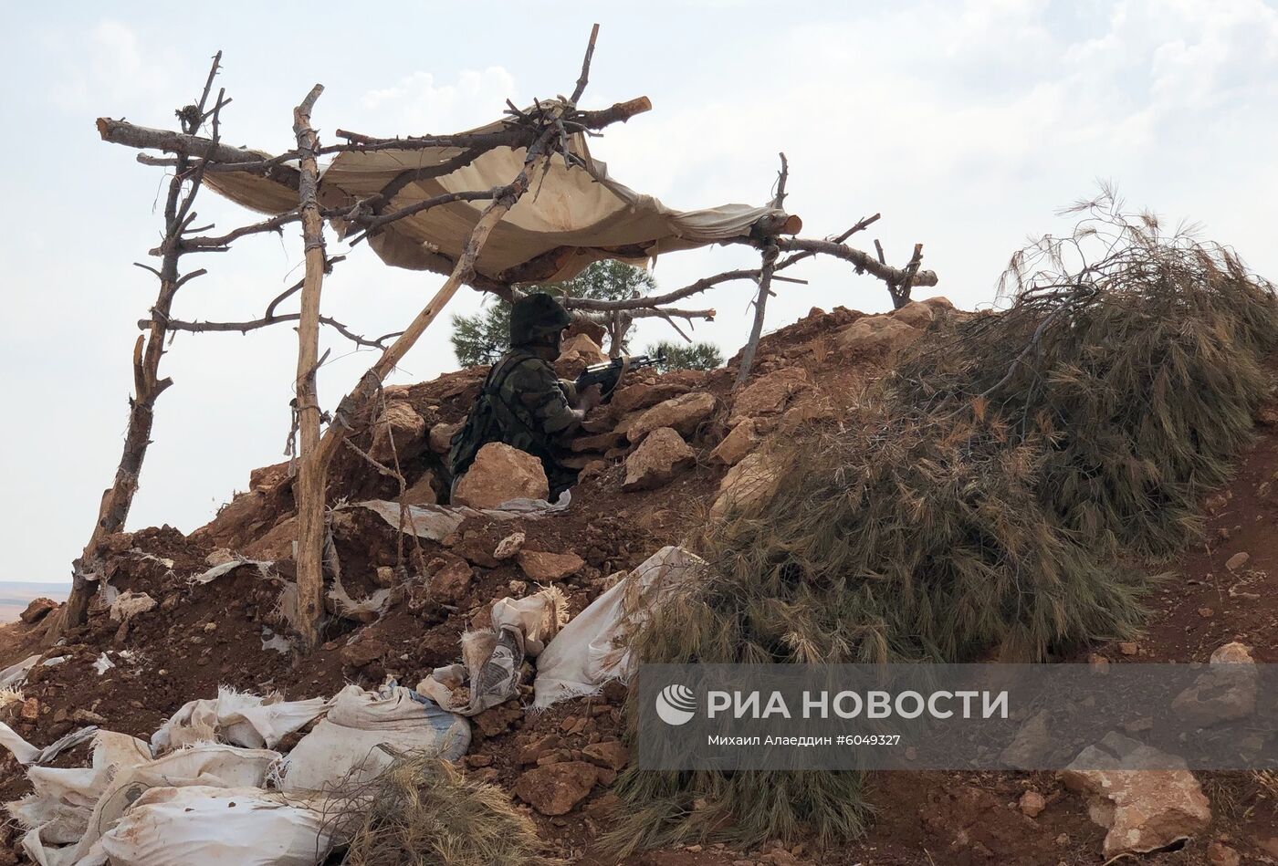 Линия обороны на северо-западе района Манбидж в Сирии