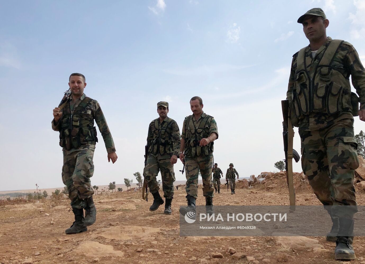 Линия обороны на северо-западе района Манбидж в Сирии
