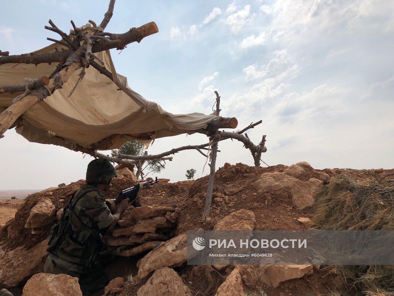 Линия обороны на северо-западе района Манбидж в Сирии