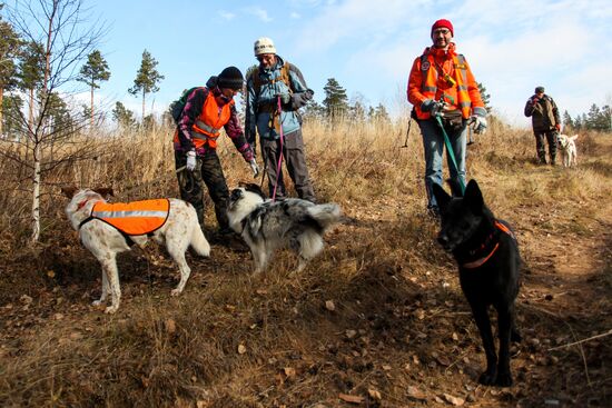 Соревнования кинологов поисково-спасательного отряда "Лиза Алерт"