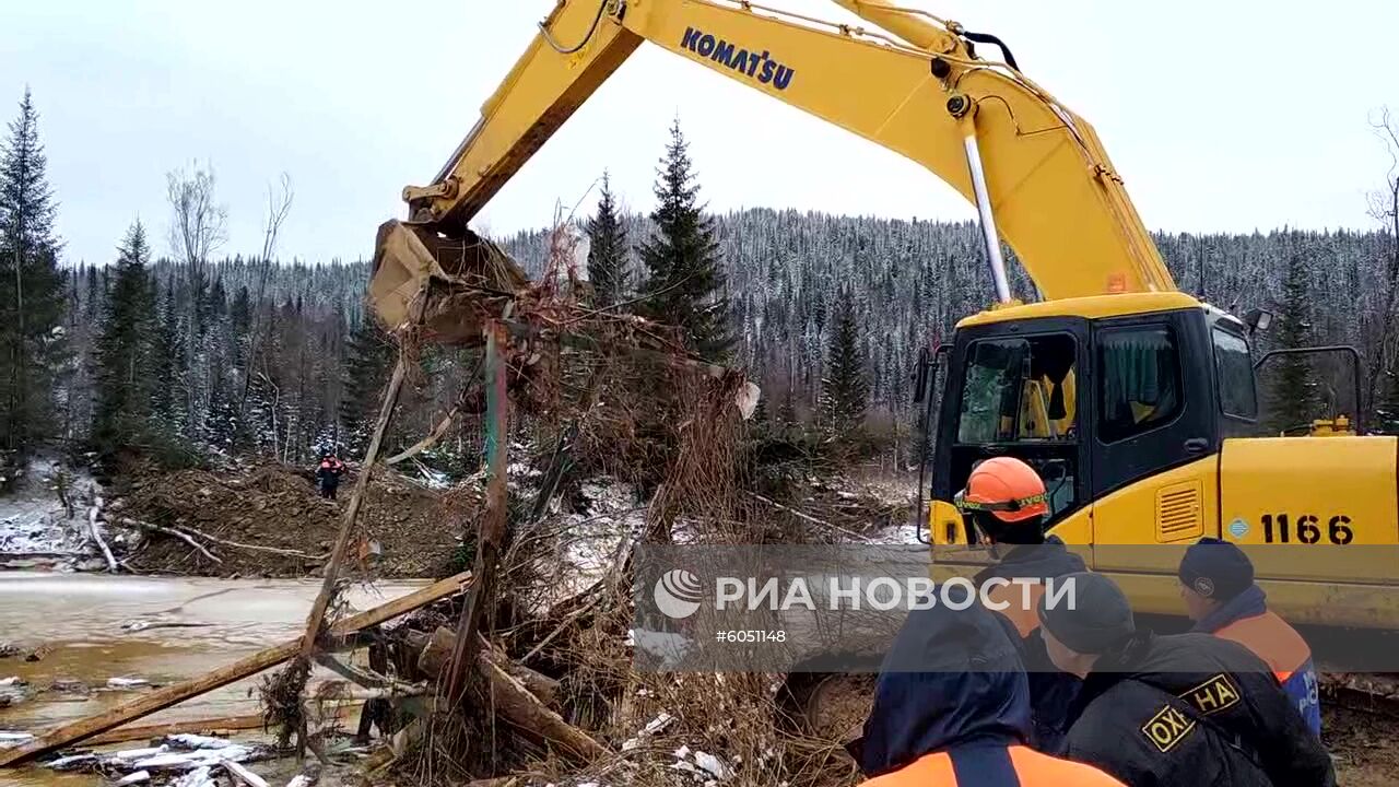 Прорыв дамбы в Красноярском крае