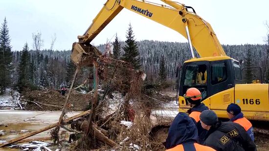 Прорыв дамбы в Красноярском крае