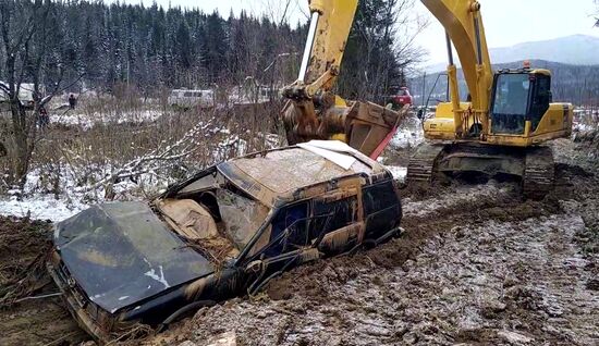 Прорыв дамбы в Красноярском крае