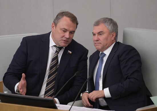 Пленарное заседание Госдумы РФ  