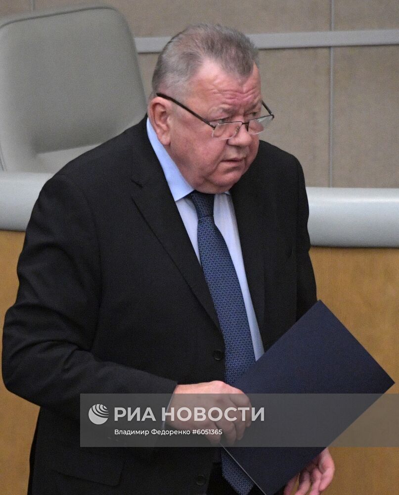 Пленарное заседание Госдумы РФ