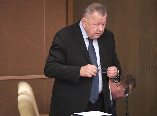 Пленарное заседание Госдумы РФ  