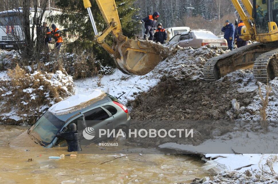 Ликвидация последствий прорыва дамбы в Красноярском крае