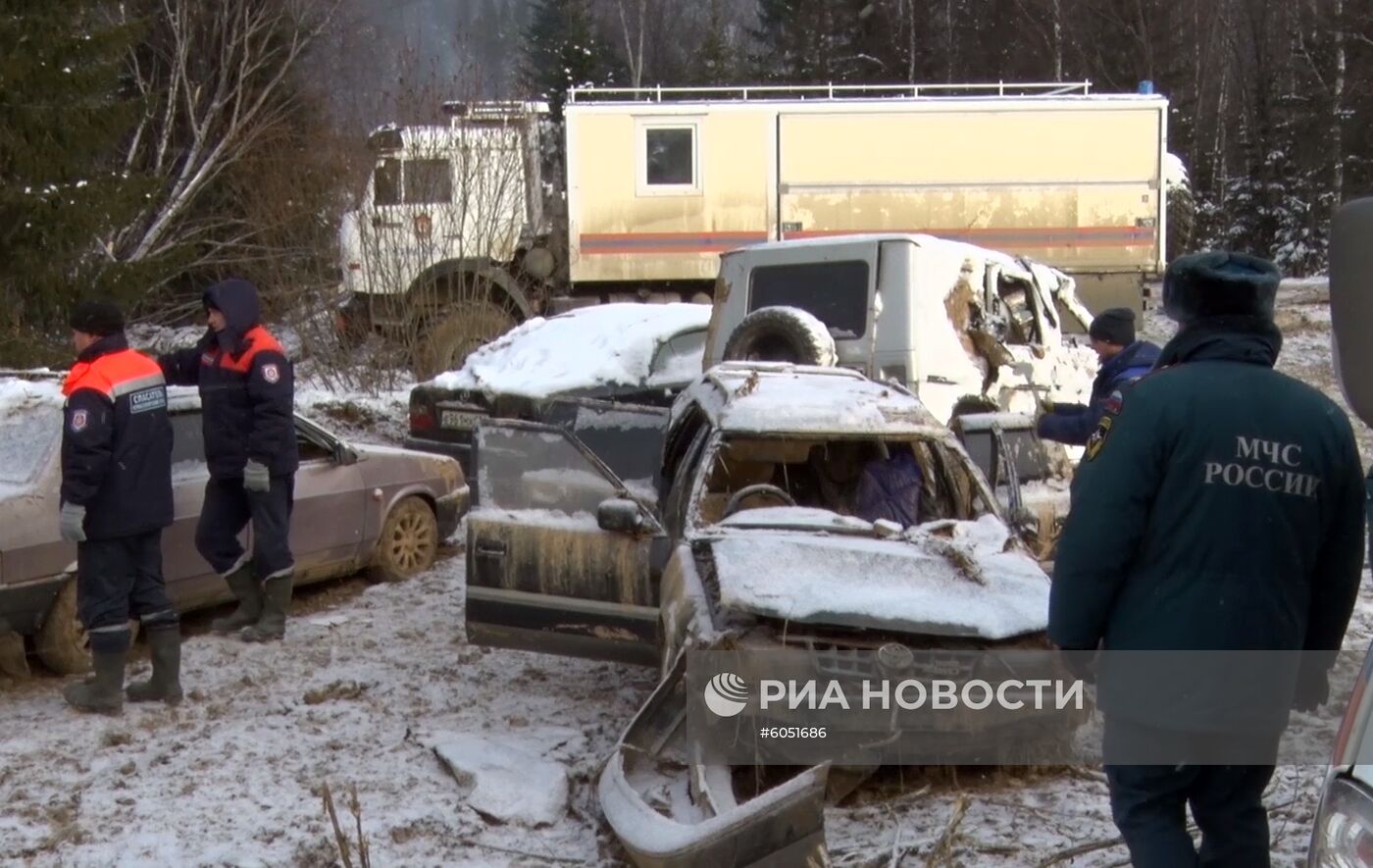 Ликвидация последствий прорыва дамбы в Красноярском крае