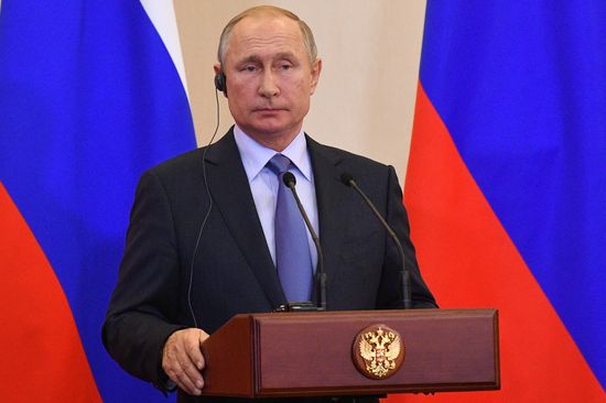 Президент РФ В. Путин встретился с президентом Турции Р. Т. Эрдоганом