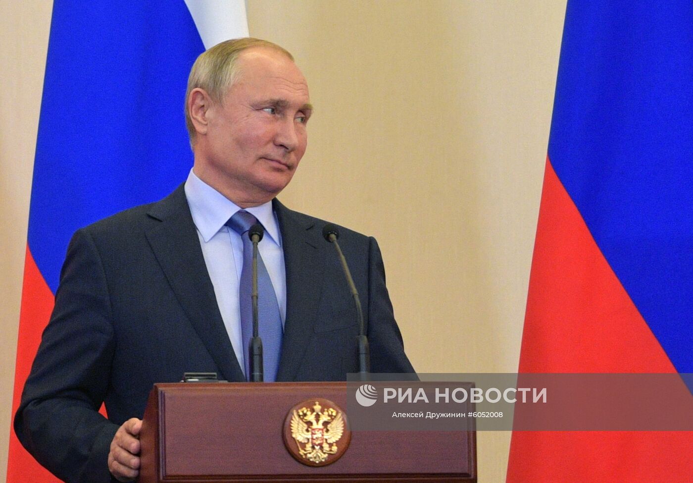 Президент РФ В. Путин встретился с президентом Турции Р. Т. Эрдоганом