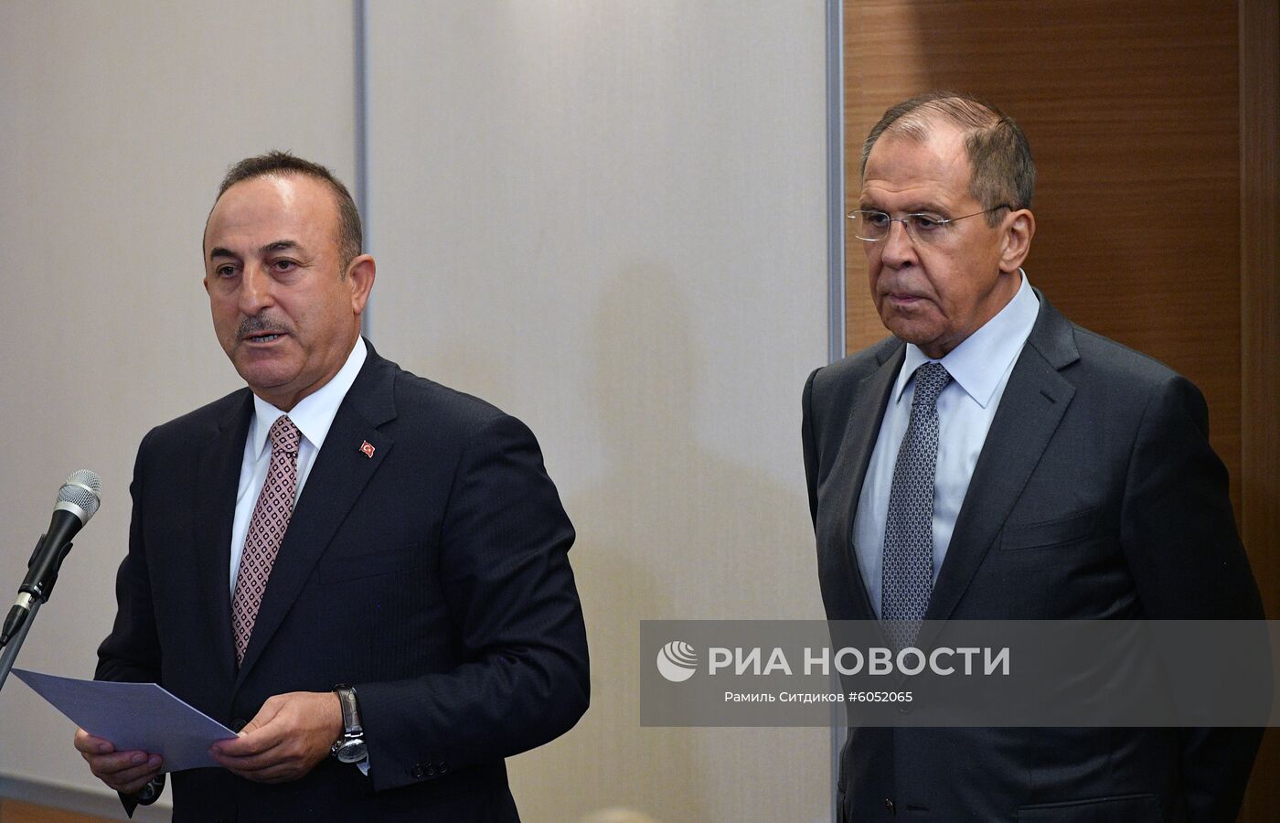 Президент РФ В. Путин встретился с президентом Турции Р. Т. Эрдоганом
