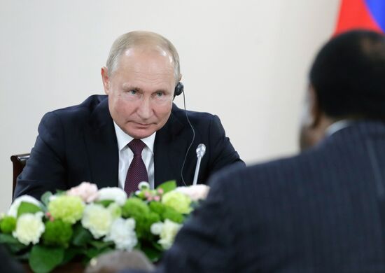 Рабочая поездка президента РФ В. Путина в Сочи 
