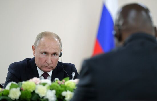 Рабочая поездка президента РФ В. Путина в Сочи 