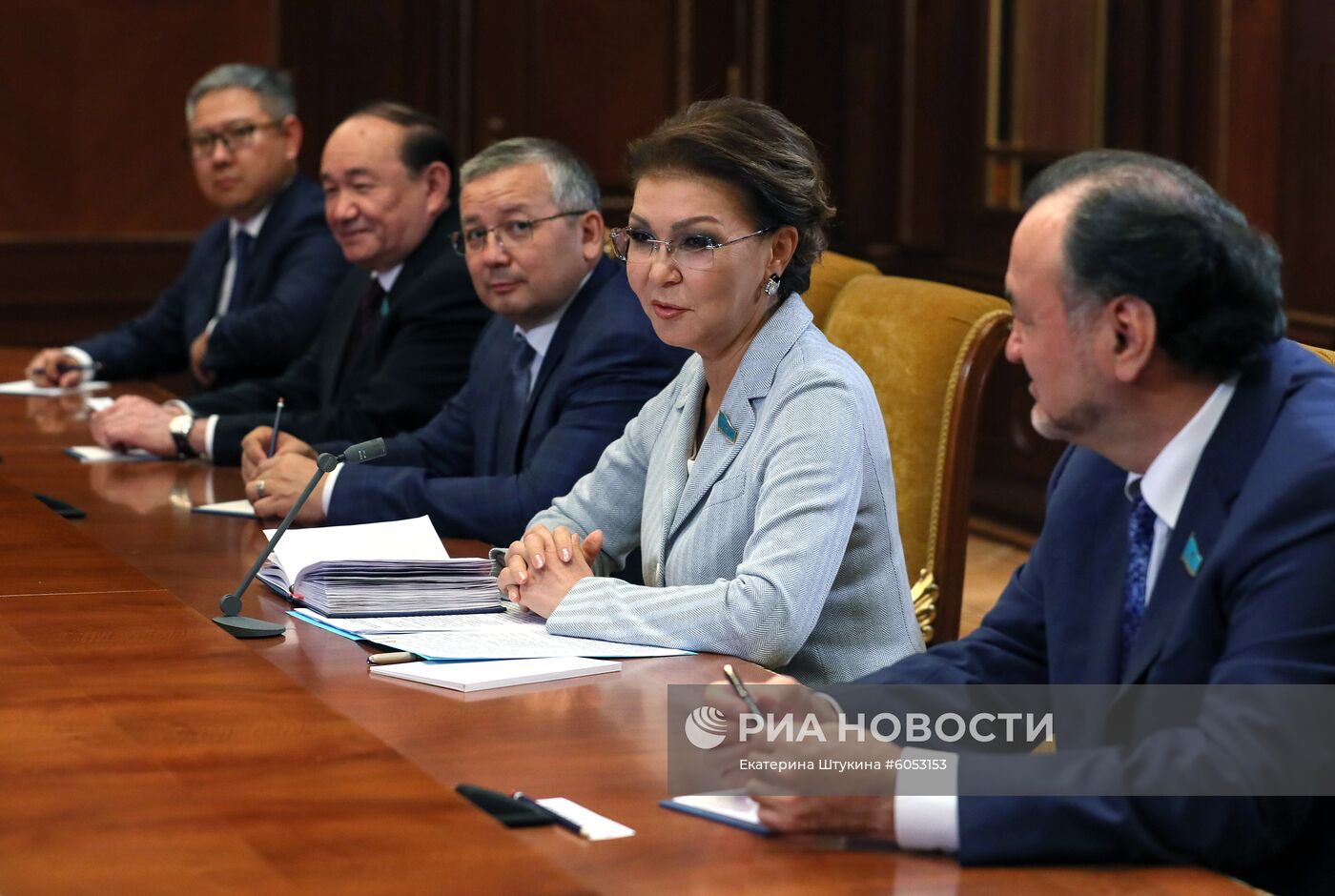Встреча премьер-министра РФ Д. Медведева с председателем парламента Казахстана Д. Назарбаевой