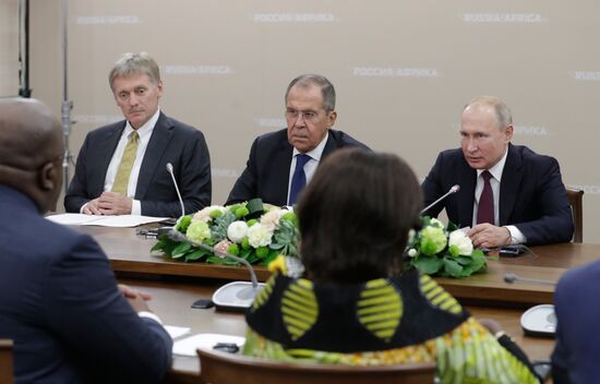 Рабочая поездка президента РФ В. Путина в Сочи 