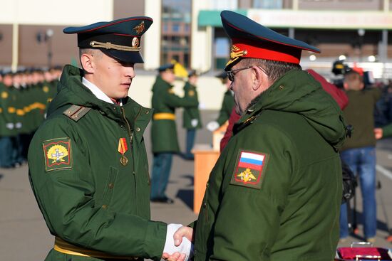 Выпуск лейтенантов Казанского высшего танкового училища