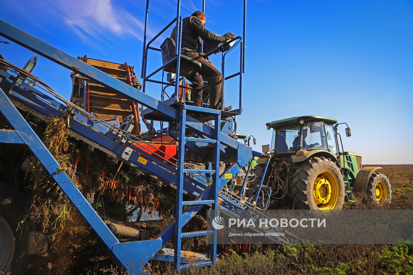 Уборка урожая моркови в Кабардино-Балкарии