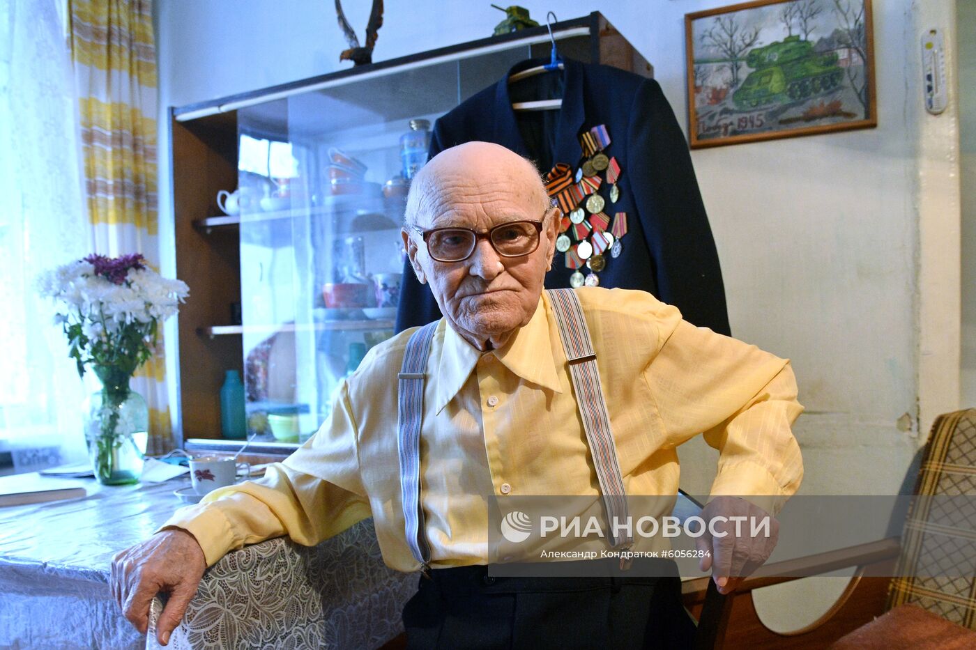Ветеран Великой Отечественной войны Д. П. Пахомов