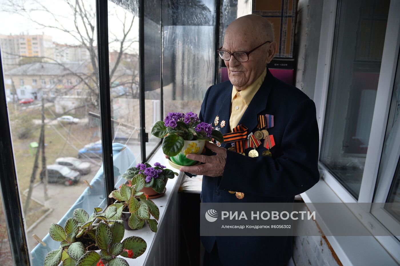 Ветеран Великой Отечественной войны Д. П. Пахомов