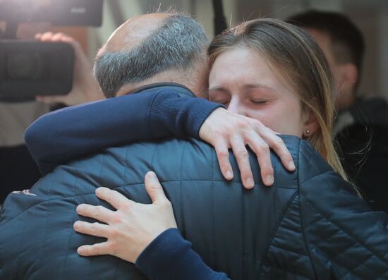 Прилет Марии Бутиной в Москву