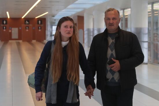 Прилет Марии Бутиной в Москву