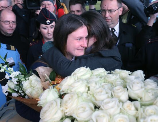 Прилет Марии Бутиной в Москву