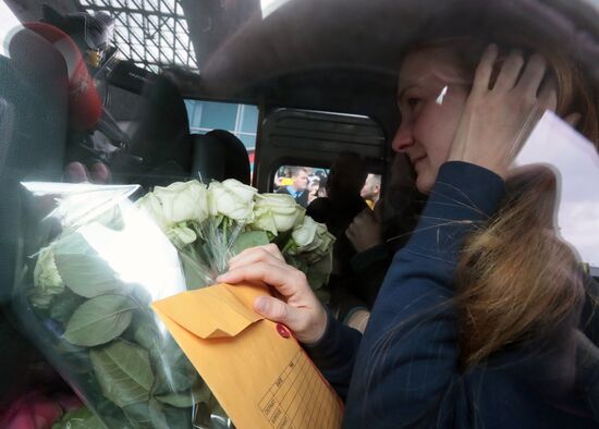 Прилет Марии Бутиной в Москву