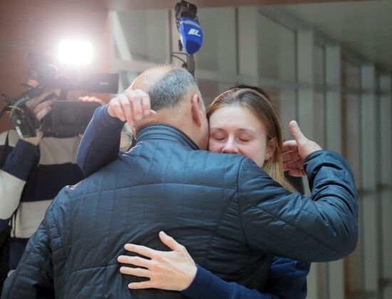 Прилет Марии Бутиной в Москву