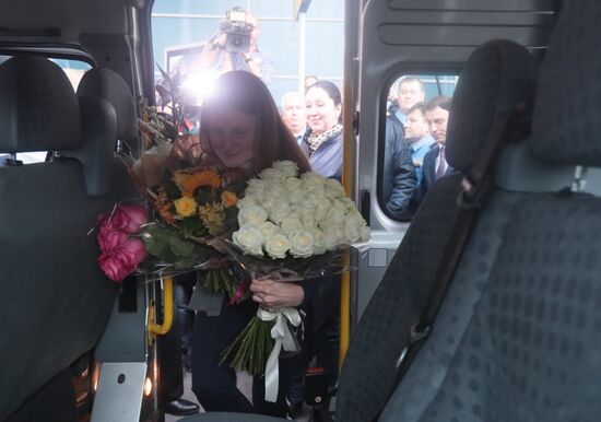 Прилет Марии Бутиной в Москву