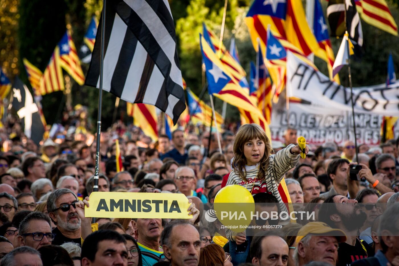 Акции протеста в Барселоне