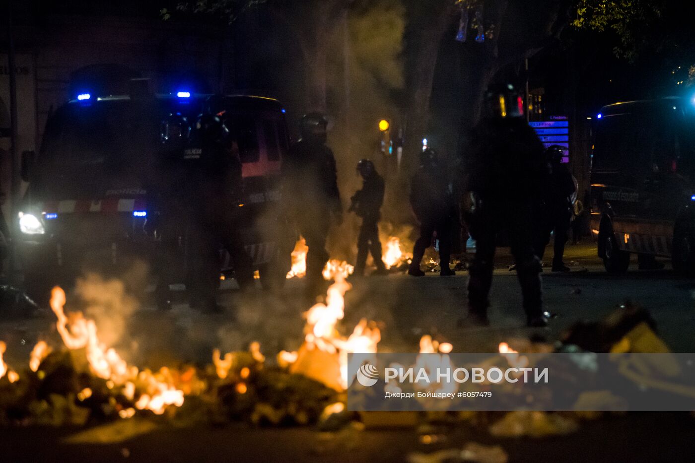 Акции протеста в Барселоне