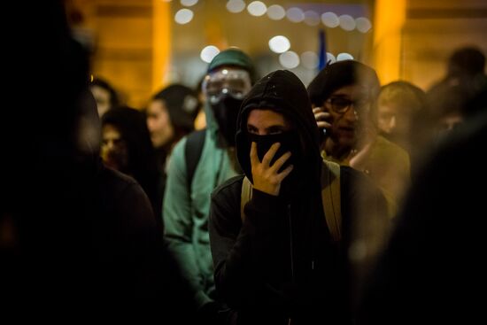 Акции протеста в Барселоне