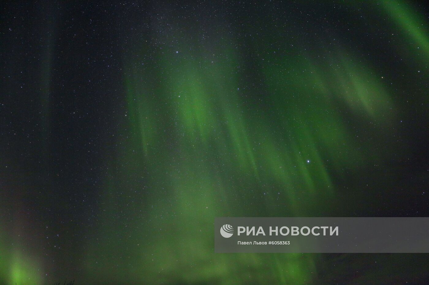 Северное сияние в Мурманской области