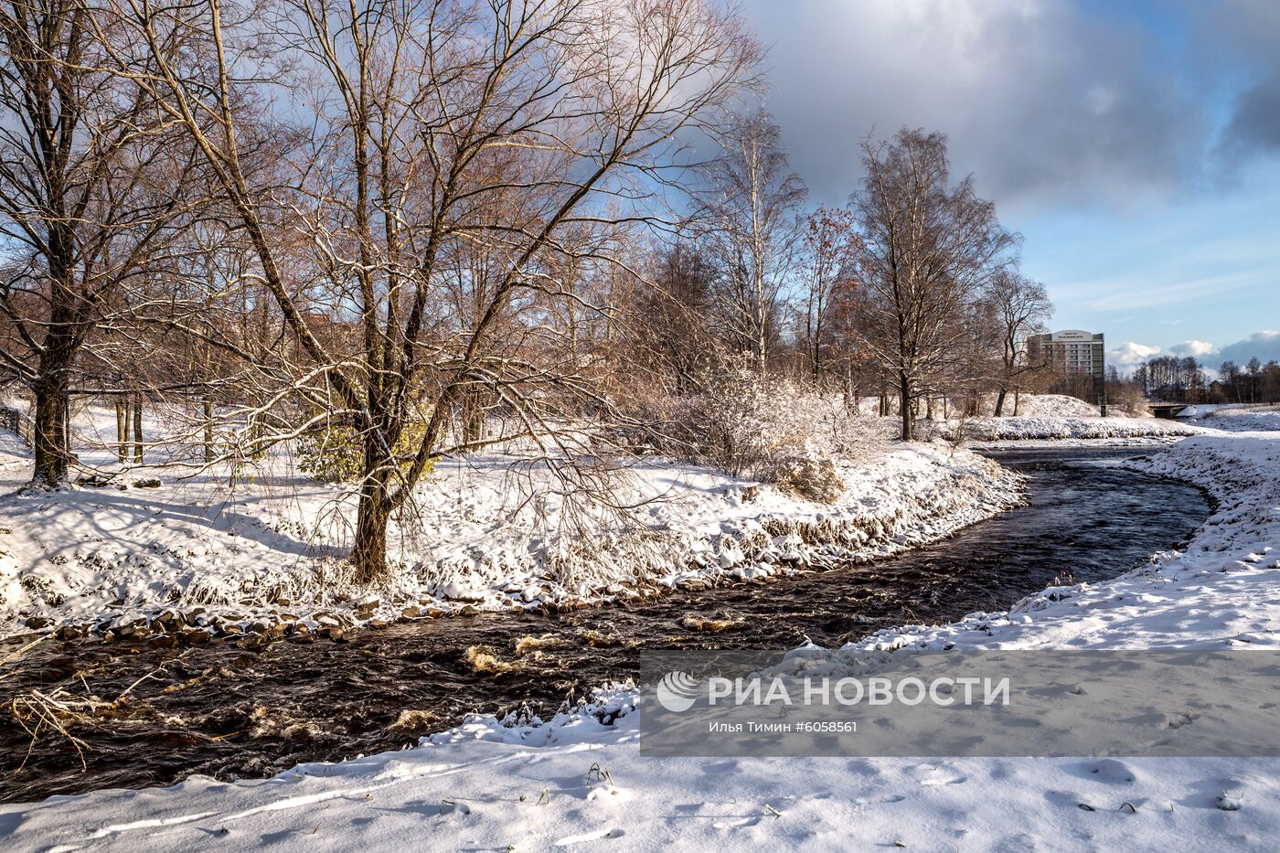 Снегопад в Петрозаводске