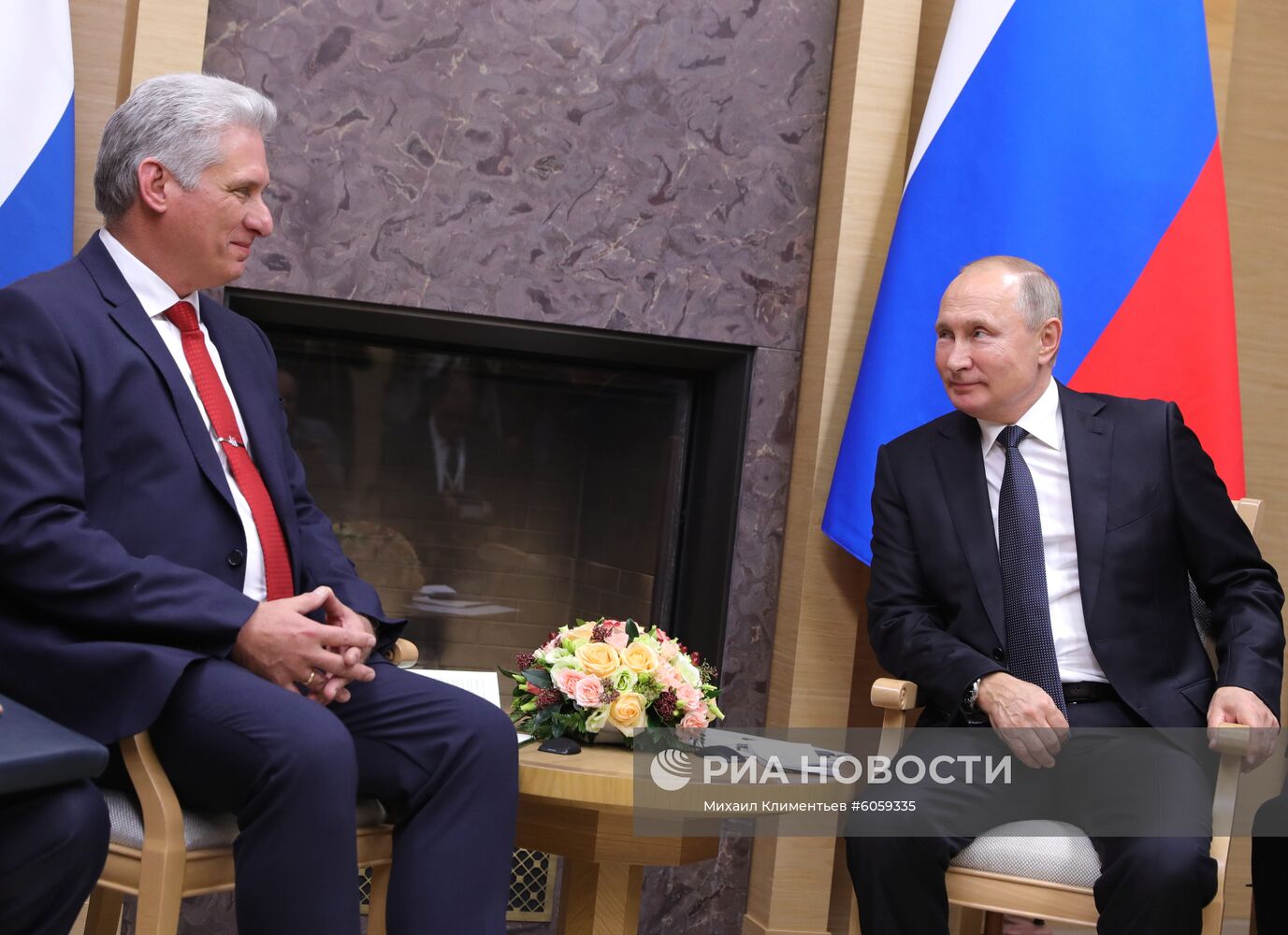 Президент РФ В. Путин встретился с президентом Кубы Мигелем Диас-Канелем Бермудесом