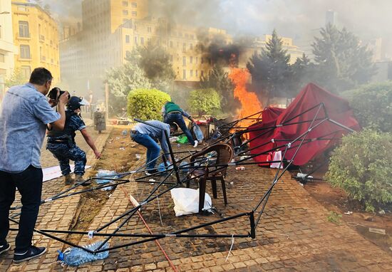 Беспорядки в Бейруте