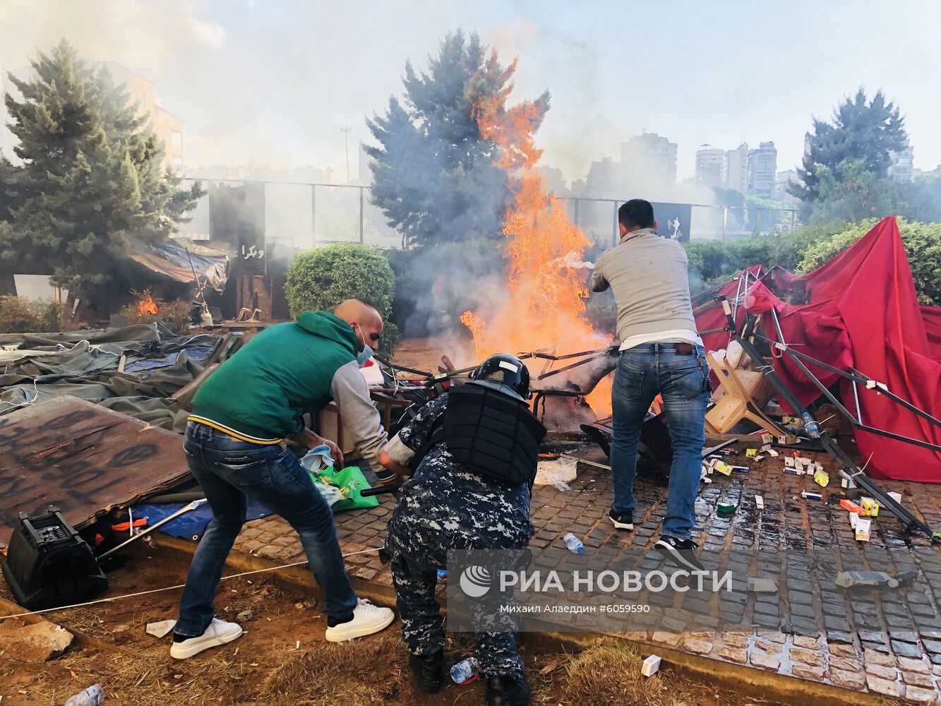 Беспорядки в Бейруте