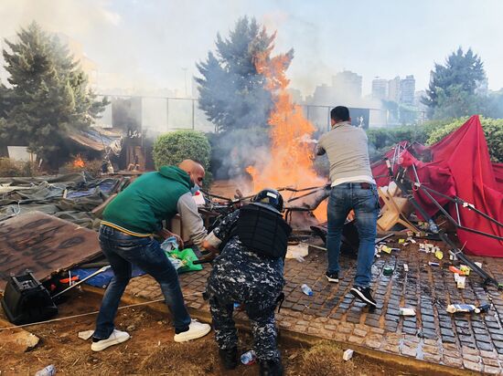 Беспорядки в Бейруте