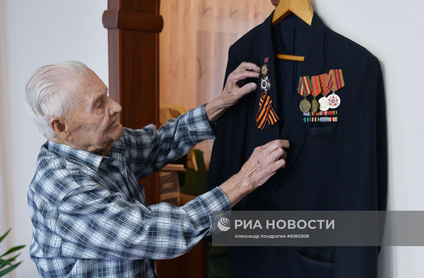 Ветеран Великой Отечественной войны Н.Г. Фадеев