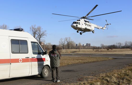 Работа санитарной авиации в Красноярском крае