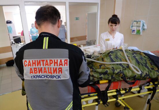 Работа санитарной авиации в Красноярском крае